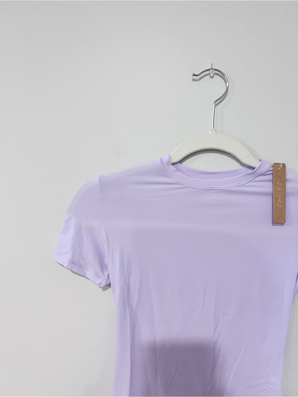 Skims Fits Everybody Short Sleeve Tee Sugar Plum Purple - Picture 4 of 9